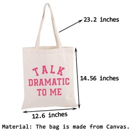 Theatre Tote Bag Talk Dramatic To Me Tote Bag Drama Acting Tote Bag Drama Teacher Gift Theatre Lover Gift (Talk Dramatic TOTE)