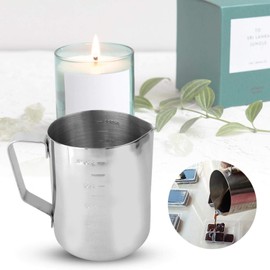 VINGVO Olla para derretir Cera para Velas, Olla para derretir Cera, Olla para Hacer Velas, Taza para derretir Cera de Doble Cara, Herramienta Ligera para Velas de(550ml Wax Cup)
