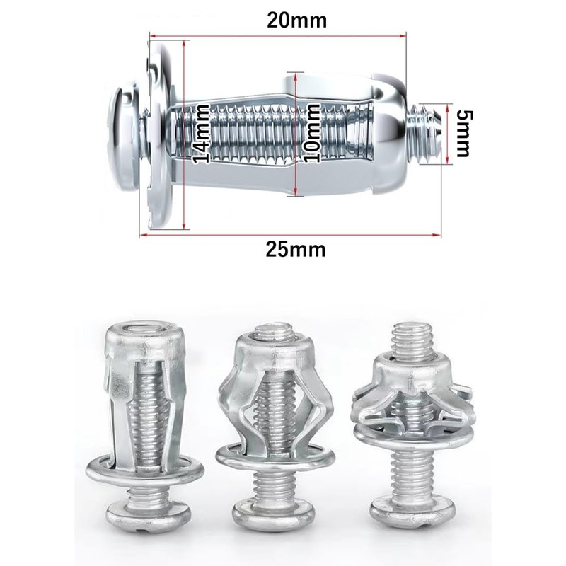 harukita Rivet Nut Fixing Screw Expansion Nut Petal Nut Jack