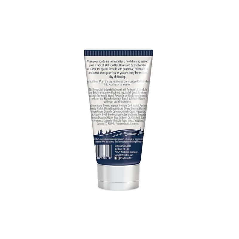 Climbing Rescue Hand Cream 75ml – with Panthenol, Calendula and