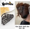 Gothic Skeleton Hand Hair Claw, Gunmetal Skull Design Hair Clip,