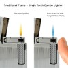 Visol Hubbard Traditional and Torch Flame Refillable Gas Lighter, Flint