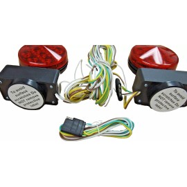 EAGLE KING PRODUCTS 12V LED Magnetic Towing Trailer Light Kit 24 LEDS Multi-Function DOT HTLLM-008