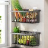 LecuSyn 2 Pcs Fruit Basket Wire Baskets, Fruit and Veggie