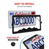 ZXFOOG Mountain License Plate Frames- Plastic Black Car Tag Holder