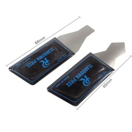 4 Pieces Screen Prying Opening Tool Kit, 0.1mm Thin Flexible Metal Pry Card for Smart Phone Tablet Laptop Disassemble Repair Tools