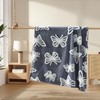 ClevaHome Super Soft Butterfly Pattern Throw Blanket - Ultra Cozy