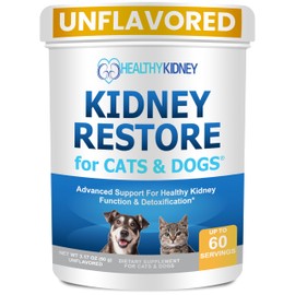 Kidney Restore Cats & Dogs Unflavored for Supporting Normal Kidney Function, Creatinine, Pet Renal Kidney Health Supplement Felines Canines