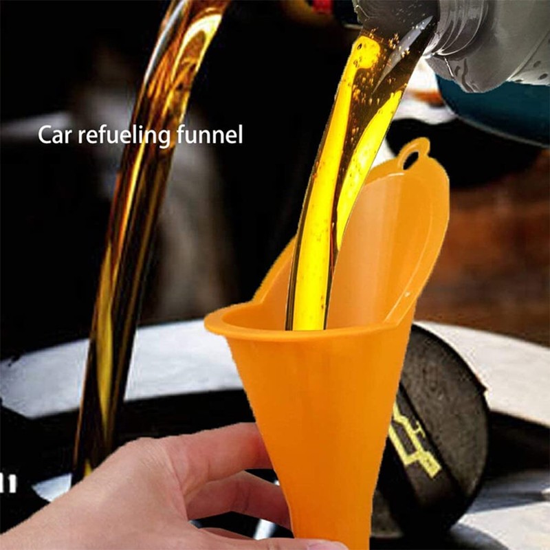 BEALIFE Universal Car Oil Filling Funnel Reusable Antisplash Portable Funnels
