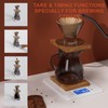 MEGAWISE High Precision Coffee Scale with Timer, Dual Power Supply,