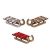 Decorative Wooden Sledge Set of 6 L x W x