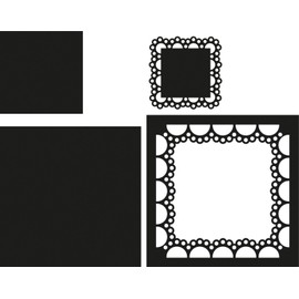 Marianne Design Passe Partout Square Craftable Die, Black