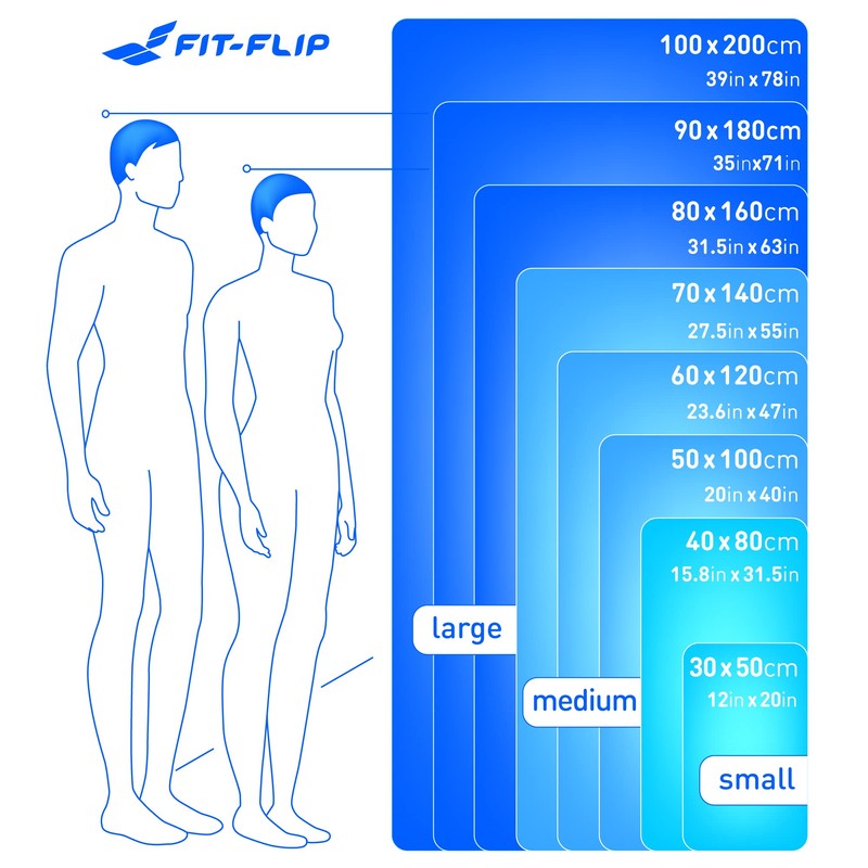 Fit-Flip Microfibre towel - compact, ultra lightweight & fast-drying microfibre