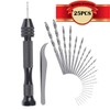 CESFONJER 25 PCS Pin Vice Hand Drill Bits | Micro