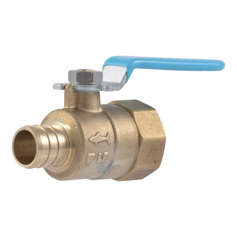 SharkBite 3/4 x 3/4 Inch FNPT Crimp Ball Valve, Brass