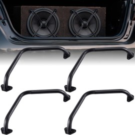 Datanly 4 Pcs 10 Inches Speaker Subwoofer Bar Grill Matte Black Metal Car Audio Grill Cover Protector for Home/car Subwoofer Box