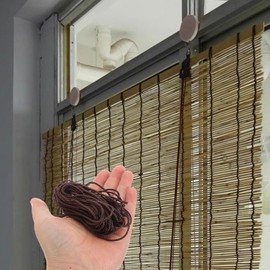 Cabilock Curtain Lifter Cord Set for Roll up Blinds Roller Shade Replacement Pulley System Window Hardware Accessories 1.57X0.98X0.59 Inches