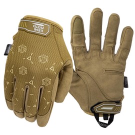 KEMIMOTO Tactical Gloves, Breathable Touchscreen Outdoor Full-Finger Gloves for Men Women for Cycling, Biking, Safety Work, Mechanic, Gardening, Yard Work 2025