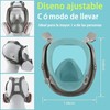 Mascarilla Respiratoria Reutilizable con Gafas de Seguridad y Filtro,Protección Respiratoria