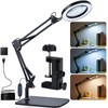 Magnifying Glass with Light and Stand, 3 Color Mode &