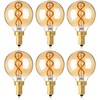 Genixgreen Dimmable LED Candelabra Bulb,Amber E12 LED Bulb Decorative Light