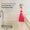 Vigar Dolls Dish Brush with Ergonomic Handle and Dress-Shaped Brush