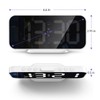 LED Mirror Electronic Clock Adjustable Brightness 6.7 Inch HD Digital