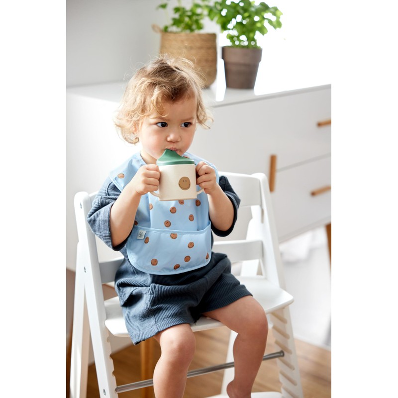 LÄSSIG Happy Rascals Smile Sippy Cup with Handle and Removable