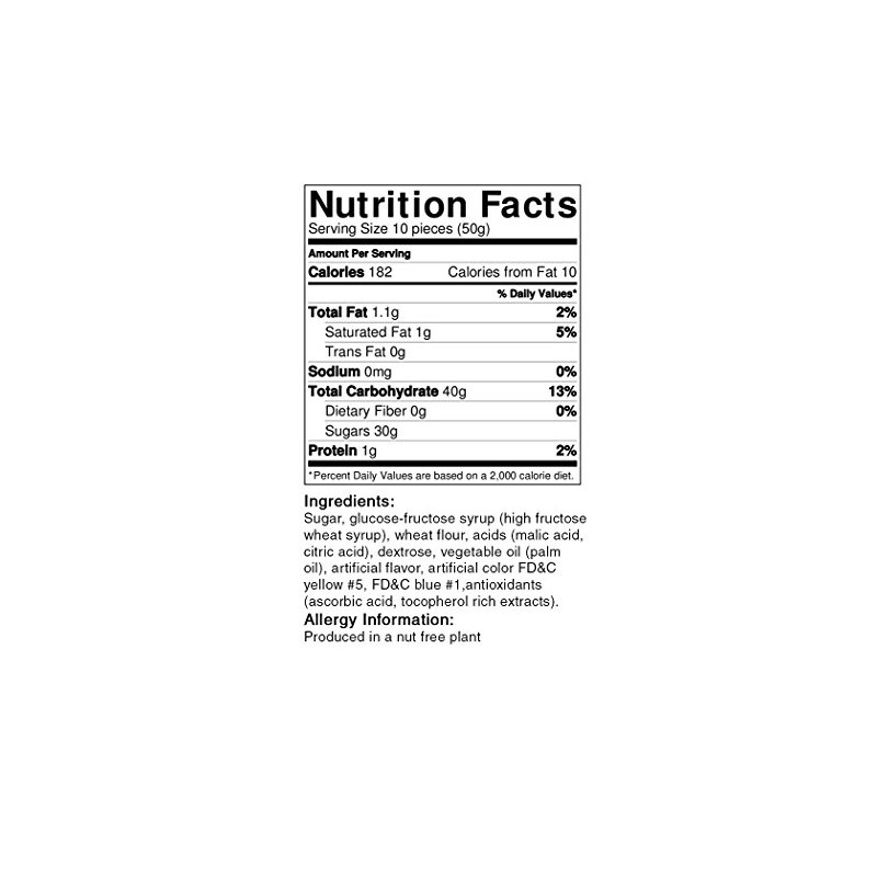 Paskesz Apple Flavored Sour Sticks 3.5 Oz. (Pack of 6)