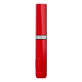 L'Oréal Paris Infallible Laque Resistance, Labial Líquido con Acabado Brilloso de Larga Duración Hasta por 16h, Fórmula Ligera Sin Sensación Pegajosa, Tono Le Rouge Paris, 4 ml