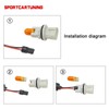 GTINTHEBOX Smoked Lens Amber Led Fender Side Marker Light Turn