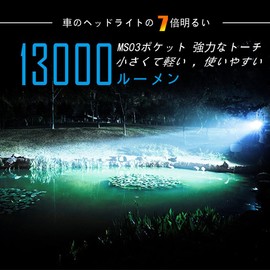 IMALENT MS03 Flashlight, High Brightness, 13,000 Lumens, Long Distance Irradiation, 324 Meters, CREE XHP70.2 Chip, EDC LED, Military, Powerful, Strongest, Bright Flash, Explosion, USB-C Rapid