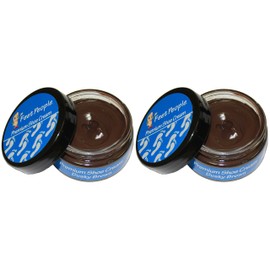 FeetPeople Premium Shoe Cream 1.5 Oz, 2 Pack, Dusky Brown