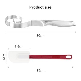 LUHOCIY Pack of 2 Dough Whisks, Stainless Steel Bread Whisk, Seamless Dough Whisk, Suitable for Kitchen Baking Set Combination, Durable and Safe Non-Toxic Material, Simple Appearance