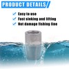 Fishing Iron Sinker Weights-70pcs Hollow Bullet Worm Sinker Weights with