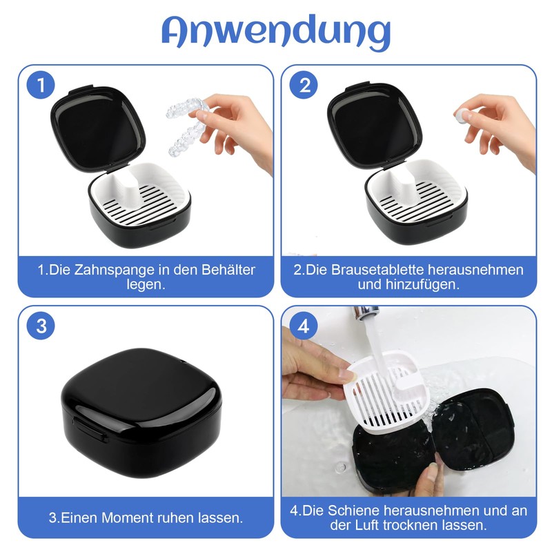 Denture Box, Braces Box, Denture Box, Denture Box with Removable