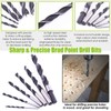 Keadic 23Pcs Dowel & Tenon Center & Drill Bits Set,