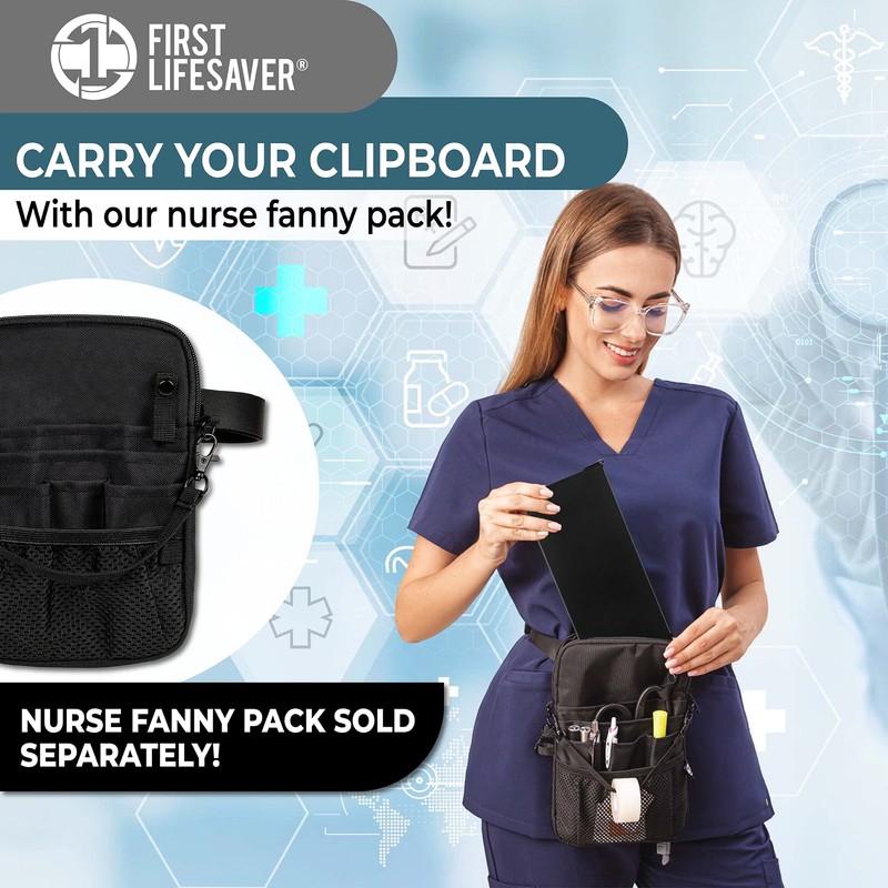 First Lifesaver Nursing Clipboard 3 Layers Aluminum Foldable Nurse Clipboard