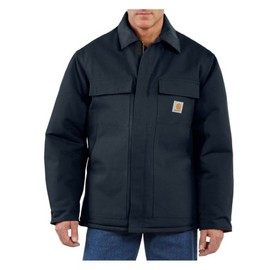 Carhartt Mens Loose Fit Firm Duck Insulated Traditional Coat Work Utility Outerwear, Dark Navy, XX-Large US