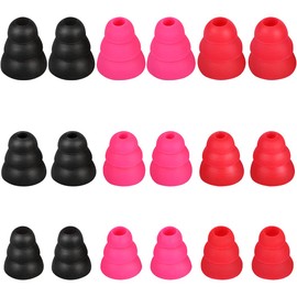 Earbud Tips Triple Flange Earbud Tips Replacement Earbud Tips Earbud Replacement Tips Ear Covers Compatible With Most In Ear Headphones (E.g:Compatible With Sony Senso Powerbeats Jaybird Etc.) 9 Pairs