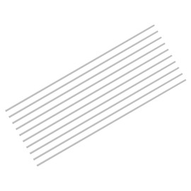 DMiotech 10 Pcs Aluminum Rods,4mm Dia 200mm Long Solid Round Rod 6061 Extruded Lathe Bar Stock Aluminum Metal Rods for DIY Craft Model Plane Ship Car