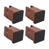 4pcs Adjustable Furniture Risers with Screw Clamp Rubber Bed Couch