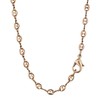 NKlaus Coffee Bean Necklace 925 Silver 3.6 mm Wide Elegant