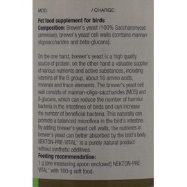 Nekton Pre Vital+ Prebiotic Bird Supplement 430gm / 15.17oz