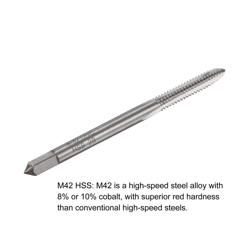 sourcing map Thread Milling Cutter 6-32 UNC M42 HSS 3