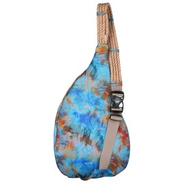 KAVU Original Rope Sling Bag with Adjustable Rope Shoulder Strap - Ocean Potion