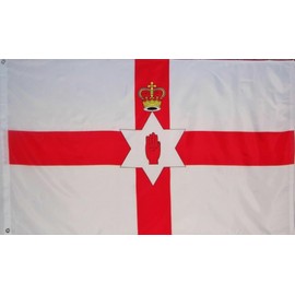 ULSTER BANNER NORTH IRELAND IRISH FLAG - IRELAND - 3' X 5' POLYESTER 100D