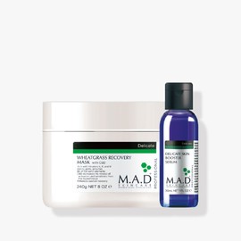Mad Skin Care Wheat Grass Recovery Mask Pack 240g + Booster Serum 30g / 매드스킨케어 휘트그라스리커버리마스크팩 240g+부스터세럼 30g