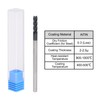 sourcing map Square Nose End Mill, 4mm Tip Dia Solid