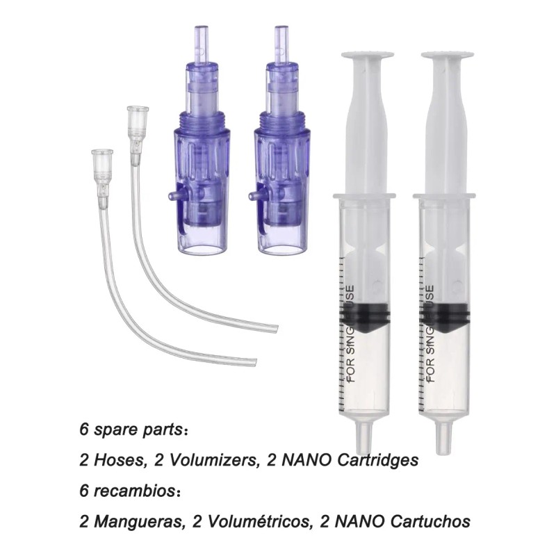 Dermapen Hydra Derma Pen Inalámbrico 2 Cartuchos- Cara/barba